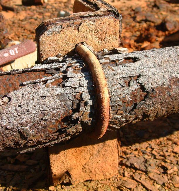corrosion on pipeline